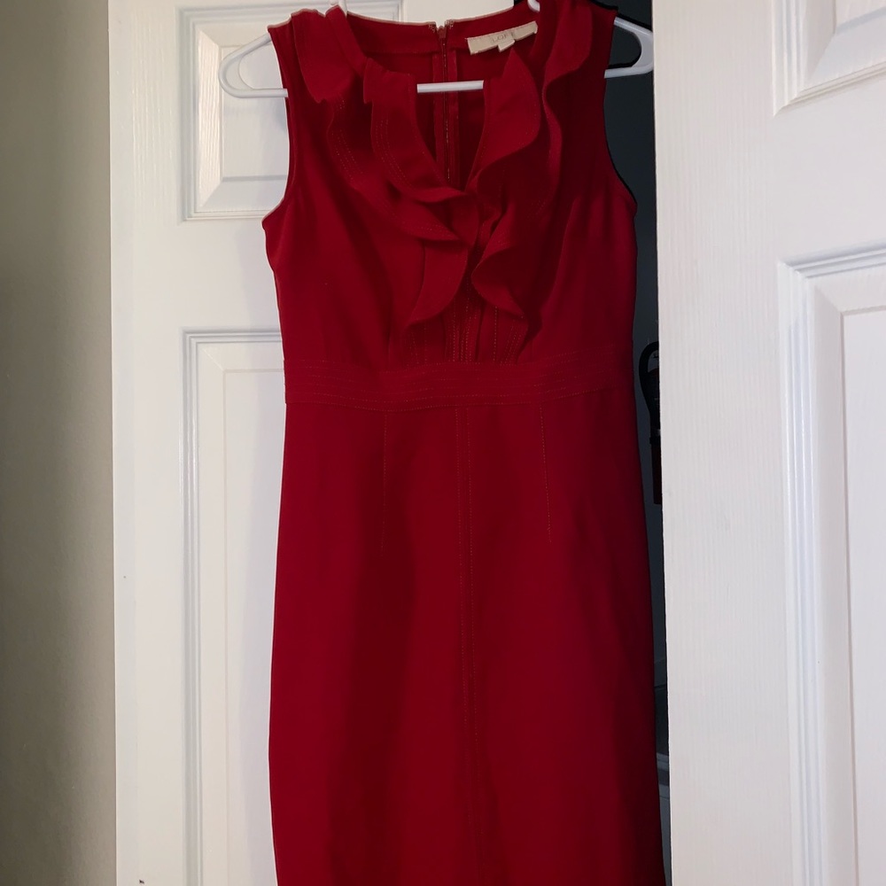 Ann Taylor Loft Ruffle Dress